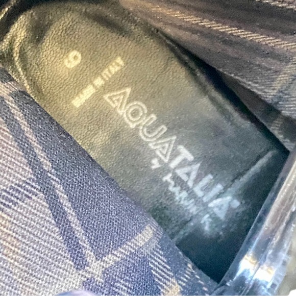 NWT Aquatalia Black Quilted Leather Moto Boots size 9 - Picture 11 of 11